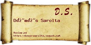 Dömös Sarolta névjegykártya